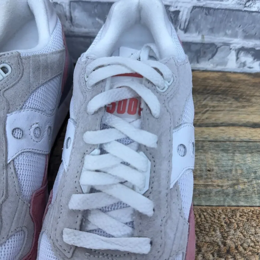 Saucony Shadow 5000 White Salmon Pink SAMPLE S70944-2 Mens Size 9 New Rare